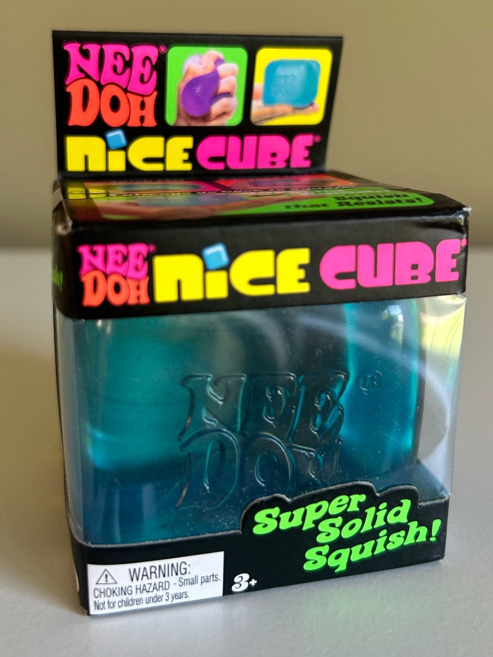 Schylling NeeDoh BLUE Ice Cube Nice Cube Squishy Squeeze Stress Sensory